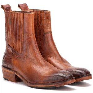 Brown Leather Chelsea Boots